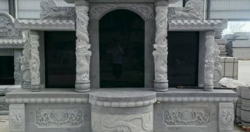 宜宾 芝麻灰高档墓碑，土墓，可定制