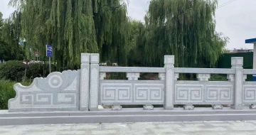 宜宾 芝麻灰桥栏杆、河道栏杆安装效果