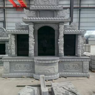 宜宾 芝麻灰高档墓碑，土墓，可定制