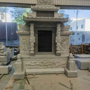 宜宾 芝麻灰高档墓碑、土墓，一套也支持定做