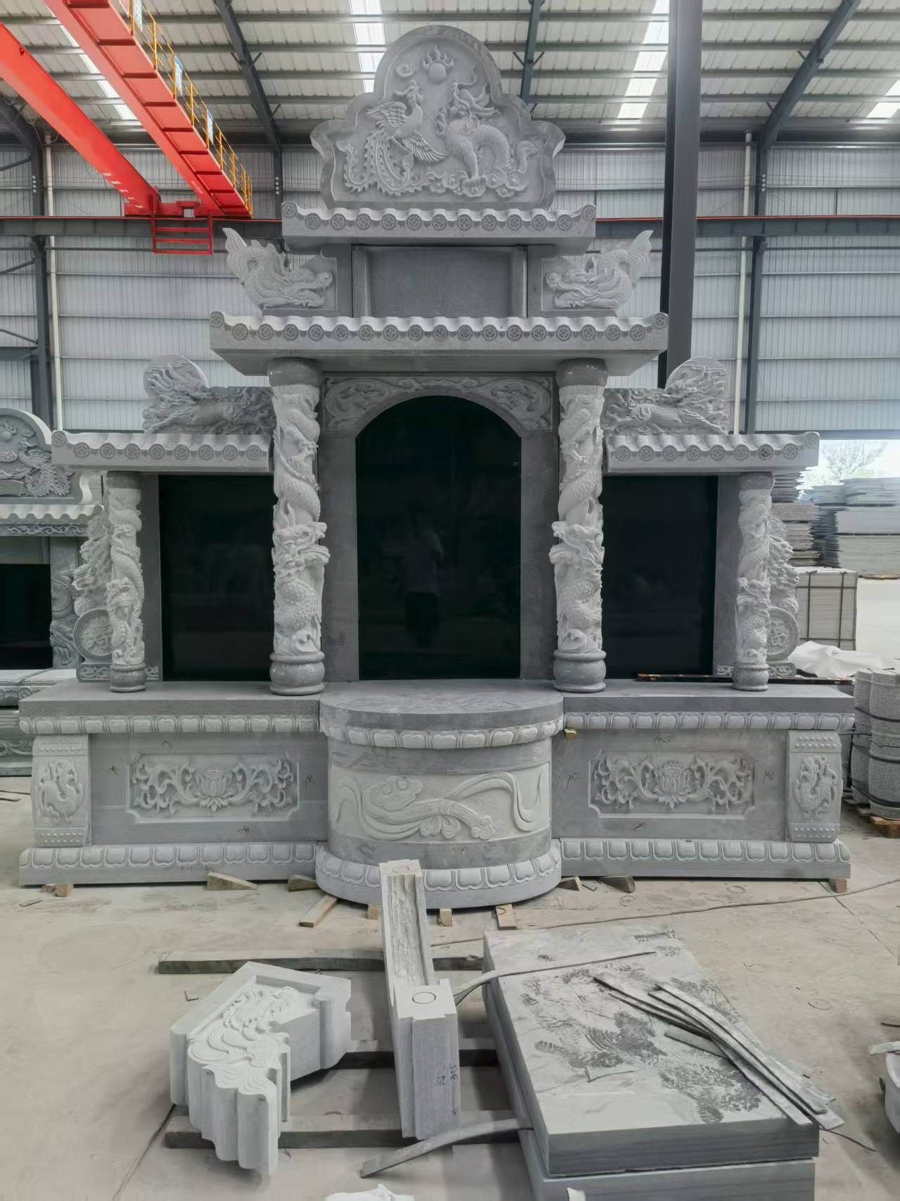 宜宾 芝麻灰高档墓碑，土墓，可定制