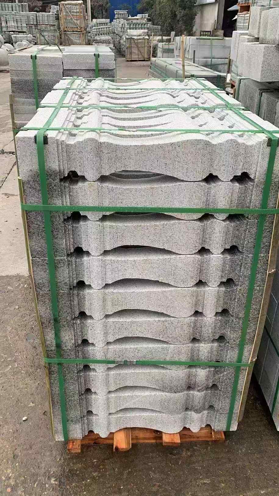 宜宾 芝麻白方形拉丝面，栏杆花瓶柱