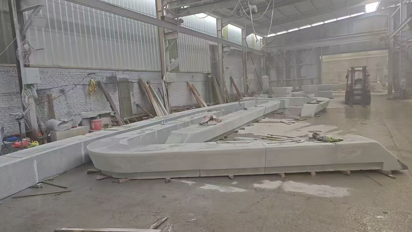 宜宾 花岗岩整石坐凳拼装