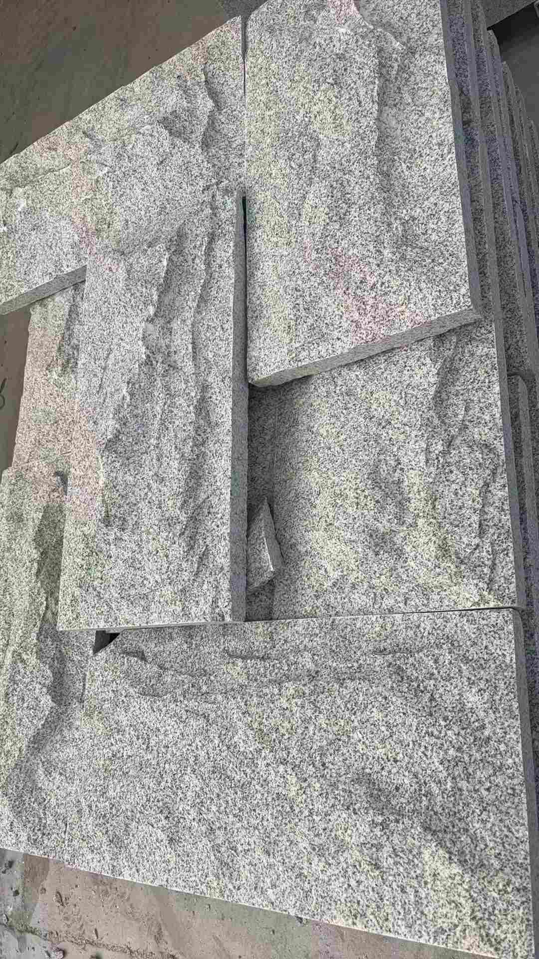 宜宾 芝麻白自然面花岗岩成品板